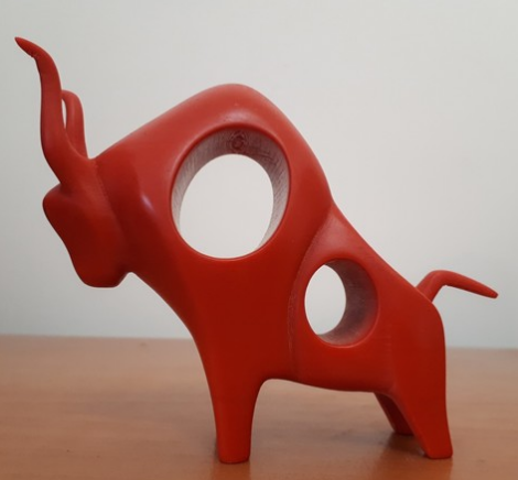 3D打印藝術(shù)品之牛 3D打印藝術(shù)品之牛